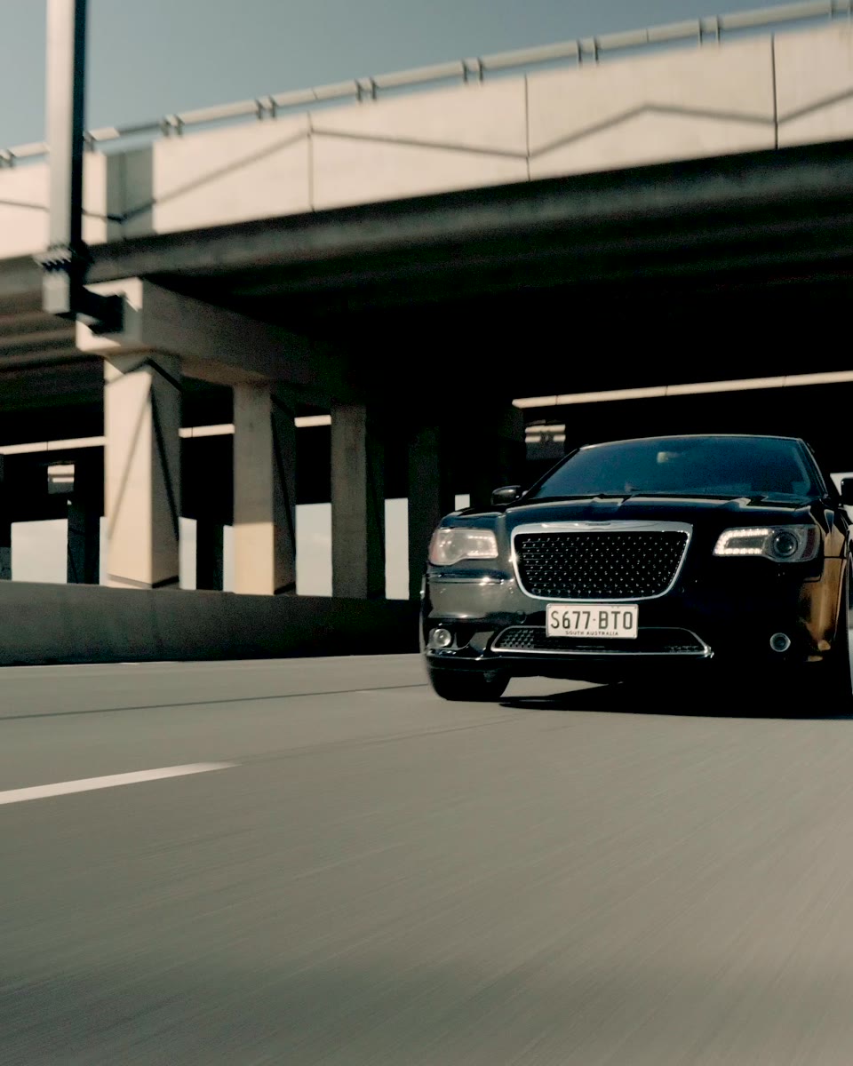 Cinematic automotive frame from a Chrysler spec film by Desira Media
